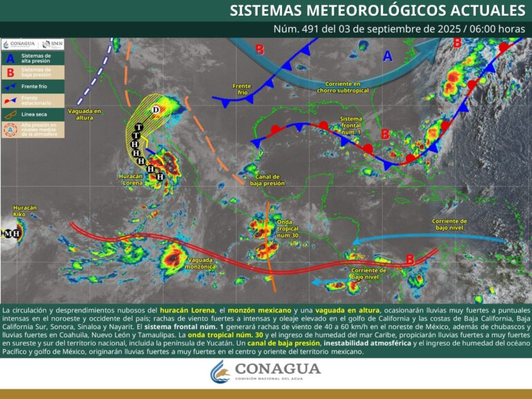 Se esperan chubascos y lluvias fuertes en Coahuila