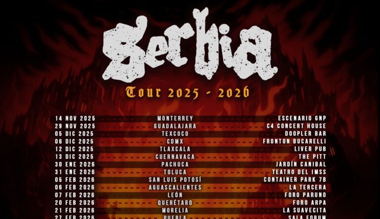 Serbia llega a Saltillo con su tour 2025-2026. Conoce todos los detalles