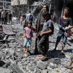 MIDEAST-GAZA-SHATI REFUGEE CAMP-AIRSTRIKE