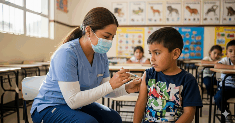Tendrán estudiantes de primaria en Coahuila vacunación básica completa al cierre del 2025