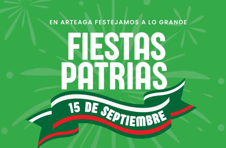 Todo listo en Arteaga para celebrar las fiestas patrias 2025