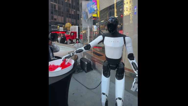 ¡Truco o trato! Da dulces en NY robot de Tesla