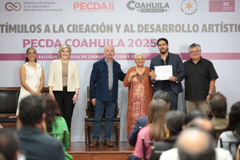 Coahuila impulsa el talento y la creatividad con la entrega de estímulos a la creación y al desarrollo artístico “PECDA Coahuila 2025”