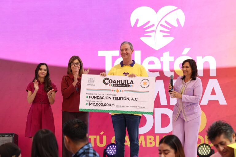 Con donativos de gobiernos de Coahuila y Saltillo, rebasa CRIT Coahuila su meta Teletón 2025