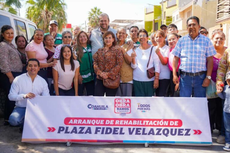 Moderniza Ramos sus plazas públicas; fortalecerán convivencia familiar