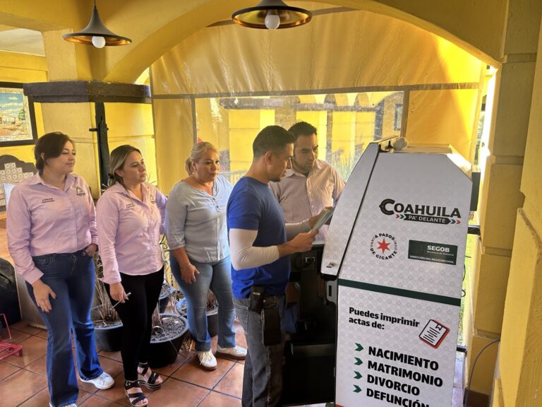 Ramos Arizpe cuenta ya con cajero de actas para trámites rápidos y seguros