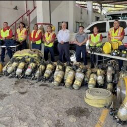 Reciben bomberos de Ramos Arizpe moderno equipo donado por Fundación 911