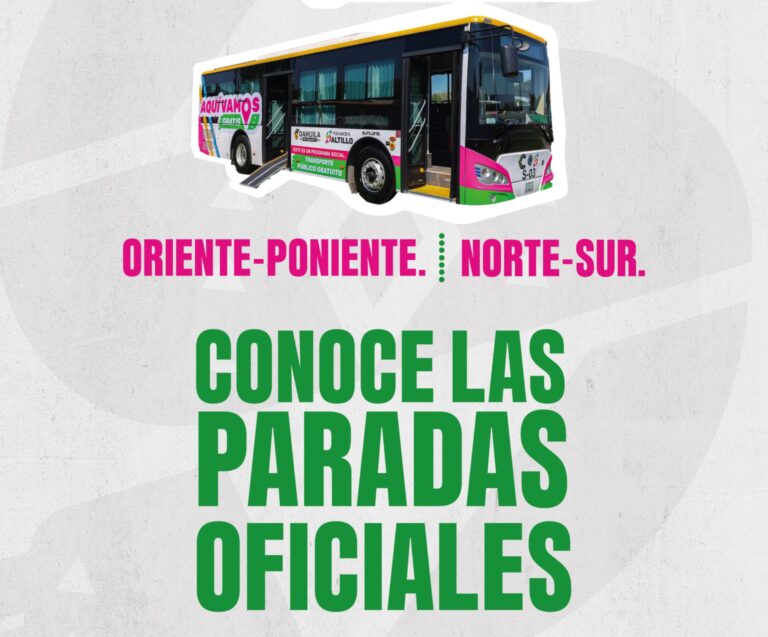 Recuerda: estas son las paradas oficiales del “Aquí Vamos Gratis”