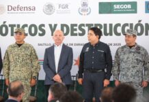 Coahuila se consolida como un estado seguro, con orden y rumbo: incineran narcóticos y destruyen objetos del delito