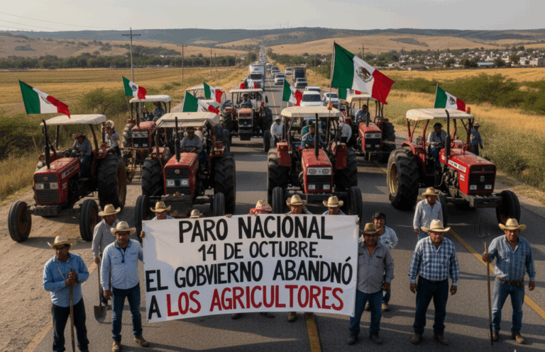 Agricultores protestan en 20 estados por la crisis del campo