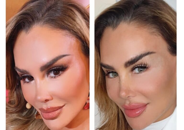Cambia Ninel Conde el color de sus ojos a verde olivo
