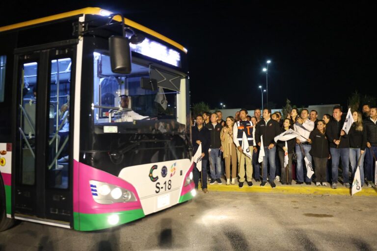 Da Javier Díaz banderazo de salida a las rutas troncales del “Aquí Vamos Gratis”