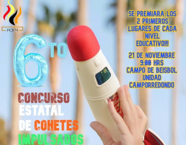 Invita Facultad de Ciencias Físico Matemáticas de la UA de C a participar en el Sexto Concurso Estatal de Cohetes Propulsados por Agua