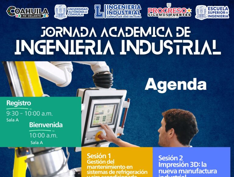Invita UA de C a la Jornada Académica de Ingeniería Industrial 2025