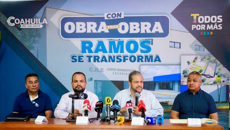 Presenta Tomás Gutiérrez “Con Obra Tras Obra, Ramos se Transforma”