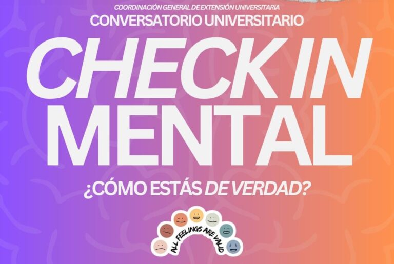 Se realizará en la UA de C el Conversatorio Universitario Check In Mental ¿Cómo estás de verdad?