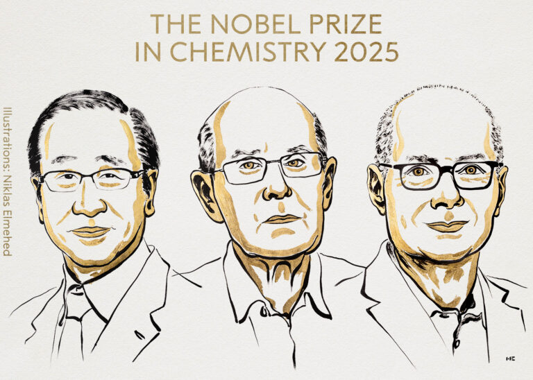 Tres investigadores obtienen el Nobel de Química 2025 por revolucionar las estructuras metal-orgánicas