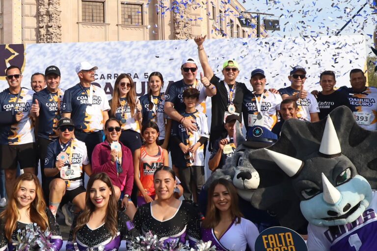 Participan más de mil 400 en carrera 5k Coahuila Seguro