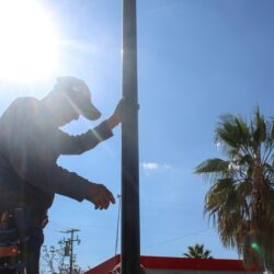 Avanzan los trabajos de rehabilitación en la plaza Fidel Velázquez de RA4