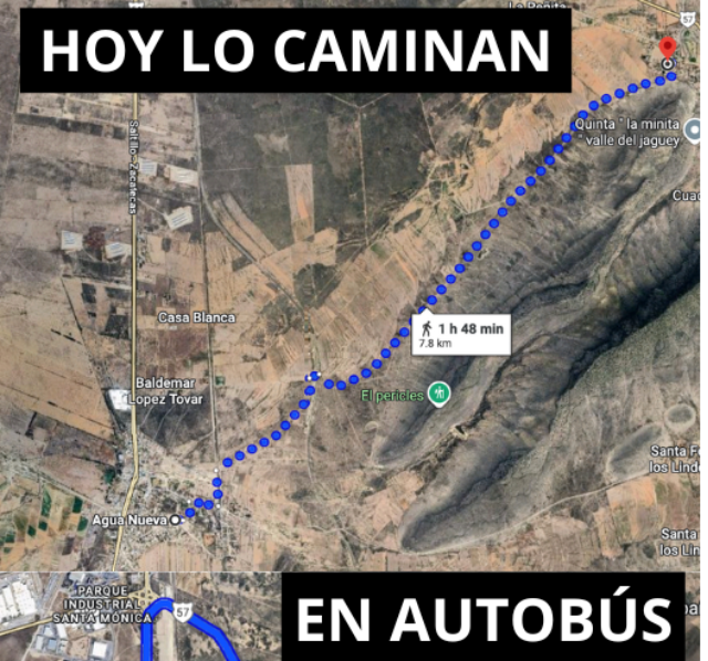 Caminan 2 horas para ir a clases desde el Jagüey