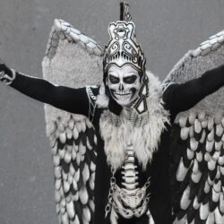 Catrinas y catrines llenan de color el Desfile Xantolum en Saltillo13