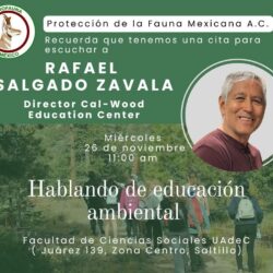 Dará ponente internacional conferencia en Saltillo sobre conservación ambiental1