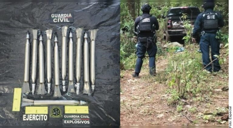 Desmantelan campamento en Michoacán; hallan 11 explosivos