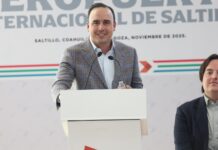 Manolo anuncia plan de modernización del Aeropuerto Internacional de Saltillo