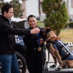 Encabeza Javier Díaz “jubilación” de dos elementos de la unidad canina5