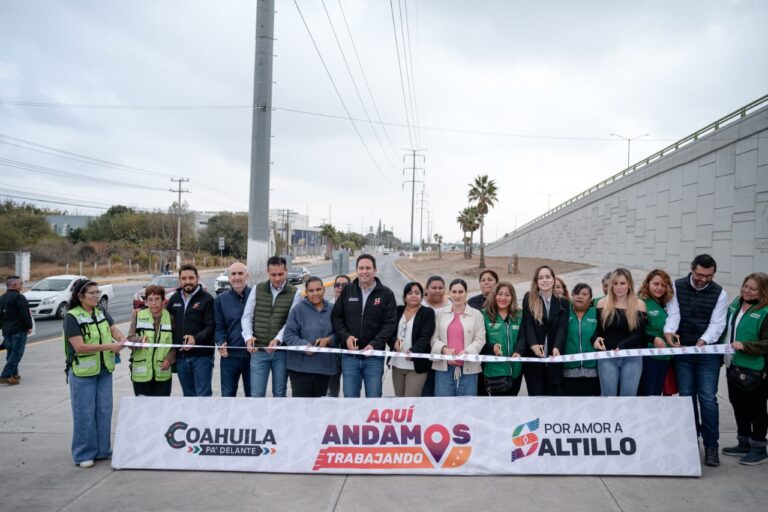 Entrega Javier Díaz adecuación vial en Fundadores y Colosio
