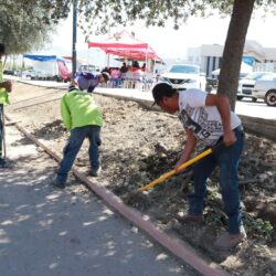 Intensifica Saltillo acciones de limpieza en plazas públicas de la ciudad
