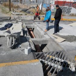 Intensifica Saltillo trabajos de rehabilitación de rejillas pluviales en lateral de Luis Echeverría2