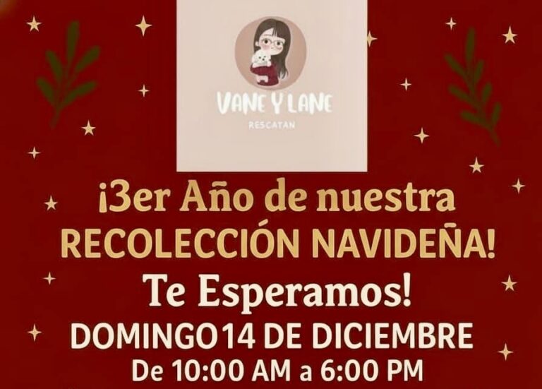Invitan a participar en la tercera Recolección Navideña de “Vane y Lane Rescatan” en Ramos Arizpe