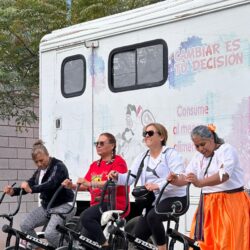Llega la Brigada Naranja “Unidas por Ellas” al parque Abraham Curbelo2