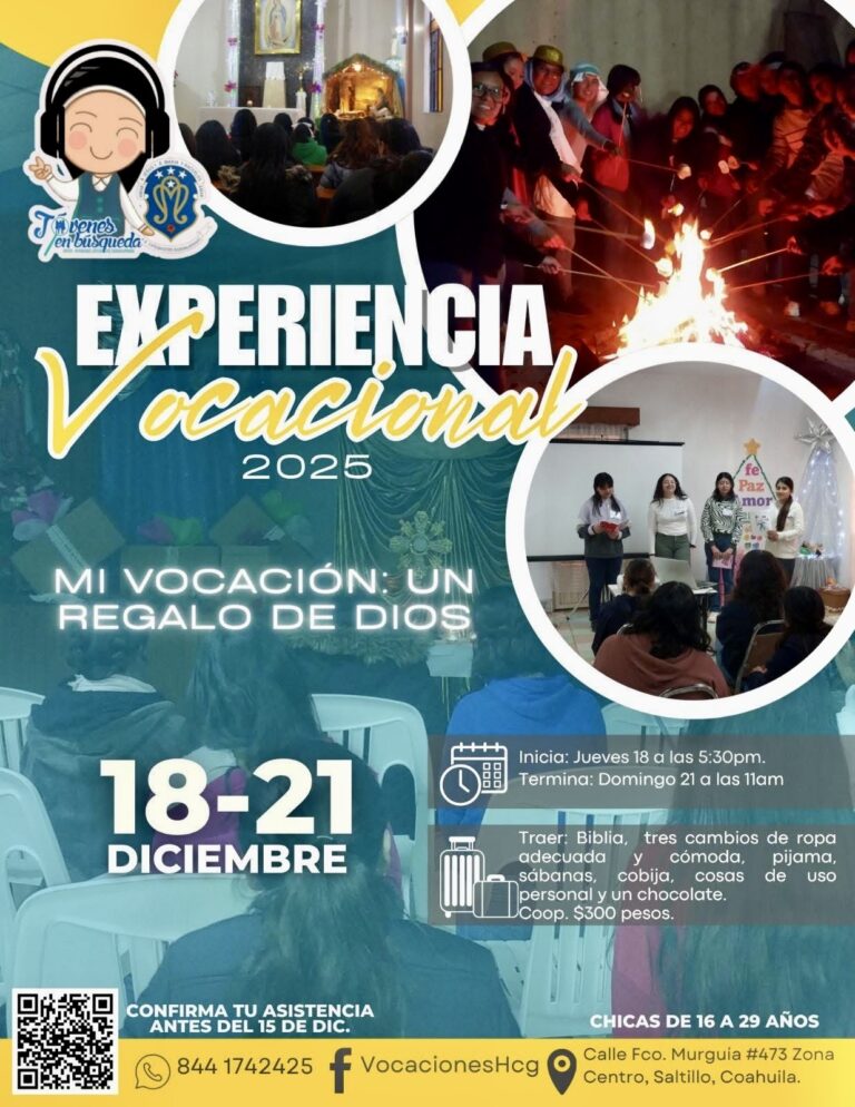 “Mi Vocación, un Regalo de Dios”, el encuentro que invita la Diócesis de Saltillo a descubrir el plan de Dios