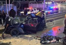Mueren dos mujeres en fuerte accidente en el periférico LEA en Saltillo
