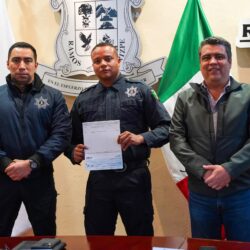 Reconocen a policías municipales por su destacada labor