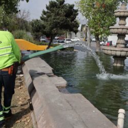 Refuerza Javier Díaz limpieza del paso peatonal en Nuevo Aurora4