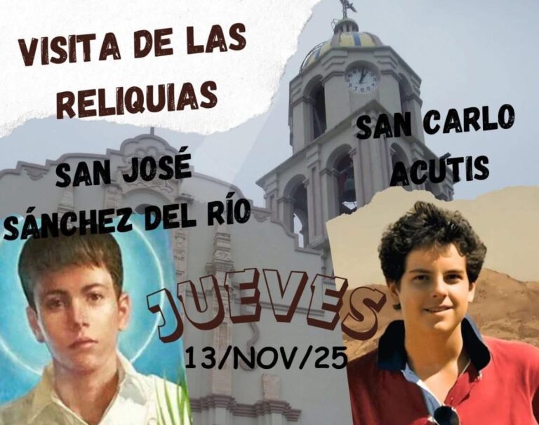 Reliquias de San José Sánchez del Río y Carlo Acutis llegarán a la Parroquia San Isidro Labrador de Arteaga