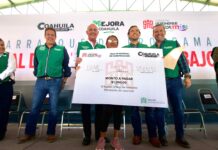 Román Alberto Cepeda González arranca programa de materiales de construcción a bajo costo