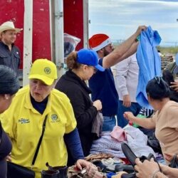 Rotarios de Ramos Arizpe celebran “Navidad en el Campo” en el ejido La Leona
