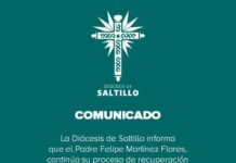Avanza recuperación del padre Felipe Martínez Flores tras accidente vial