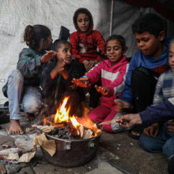 MIDEAST-GAZA CITY-DAILY LIFE-RAINY DAY