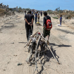 MEDIO ORIENTE-GAZA-ALTO EL FUEGO-PALESTINOS DESPLAZADOS-REGRESO