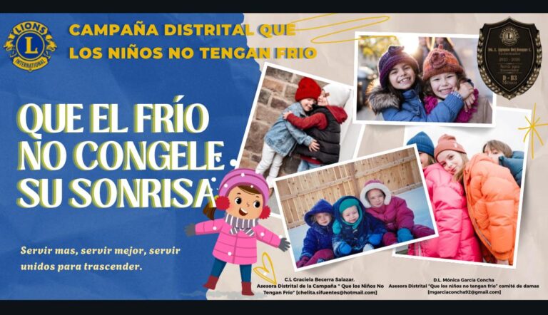 Inicia Club de Leones colecta “Que los Niños no Tengan Frío” en Saltillo