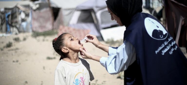 La campaña de vacunación es un “salvavidas” para los niños de Gaza