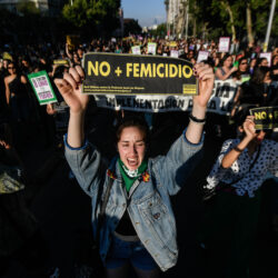 CHILE-SANTIAGO-MANIFESTACION