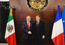 Llega el presidente Macron a México