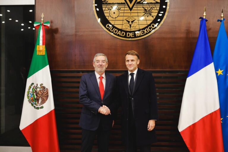 Llega el presidente Macron a México