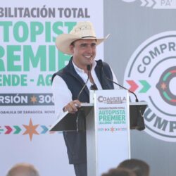 ¡Compromiso cumplido!, entrega Manolo la rehabilitación total de la Autopista Premier